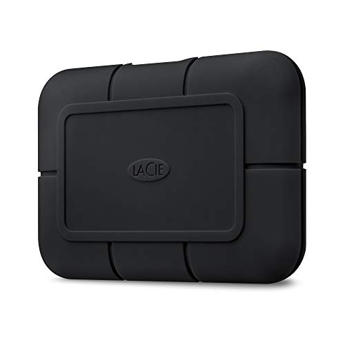 LaCie Rugged SSD Pro 1TB, esterno SSD, per PC Mac & iPad, Resistenza all'Acqua, alla Polvere, Data Rescue Service (STHZ1000800)