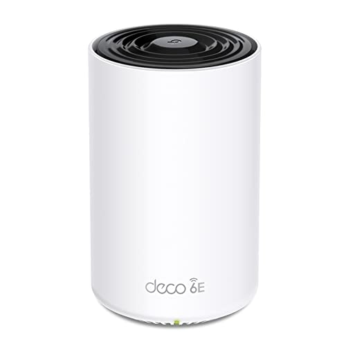 TP-Link Deco XE75 Pro Router Mesh WiFi 6E, AXE5400Mbps Tri-Band, Nuova Banda da 6 GHz, Porta Ethernet da 2,5 Gbps, AI Mesh, Ripetitore WiFi, Access Point, Alexa