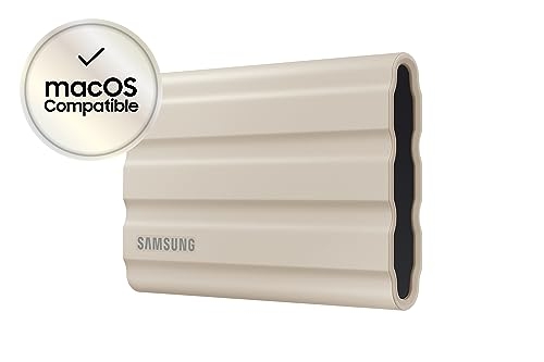 Samsung Memorie T7 Shield MU-PE2T0K SSD Esterno Portatile da 2 T, USB 3.2 Gen 2, 10 Gbps, Beige