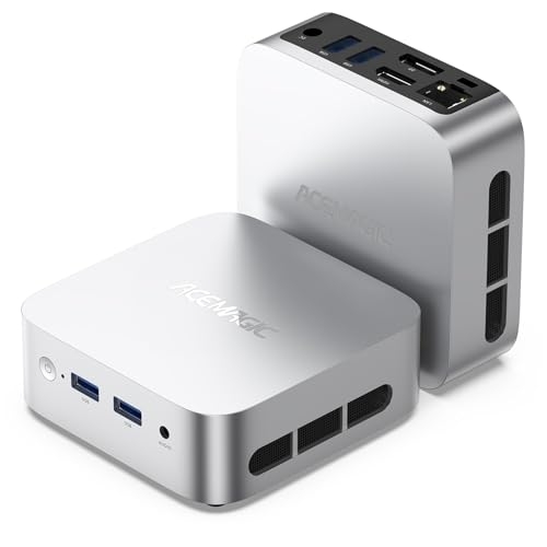 ACEMAGICIAN V1 Mini PC, Twin Lake-N N150 16GB DDR4 512GB SSD Mini Desktop Computer，Doppio Display 4K UHD, WiFi 5, BT4.2 per Ufficio/Lavoro