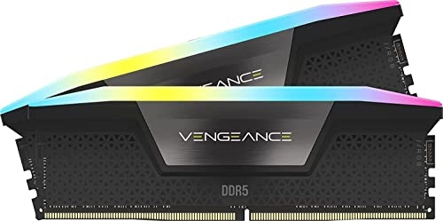 CORSAIR VENGEANCE RGB DDR5 RAM 32GB (2x16GB) 6000MHz CL36